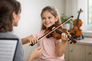 A beginner violin lesson plan that builds confidence