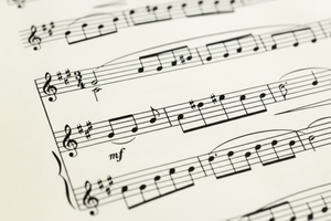 zoom in music sheet